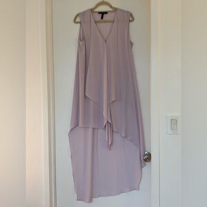 BCBGMaxAzria Lavender/Lilac High Low Sleeveless Dress